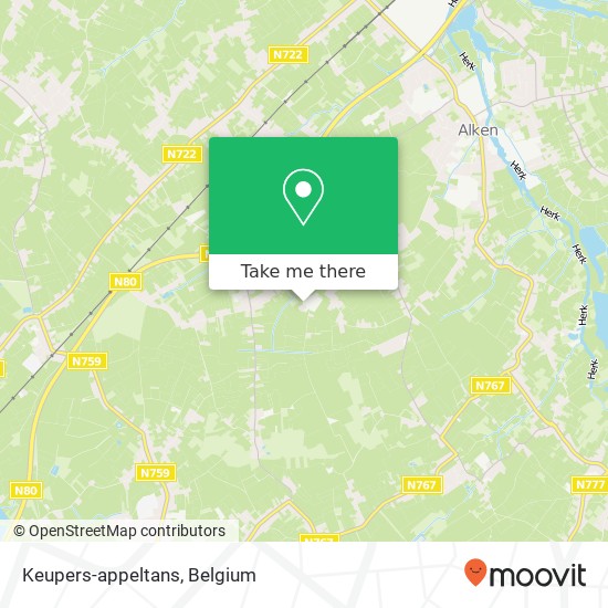 Keupers-appeltans map