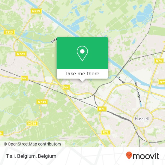 T.s.i. Belgium map