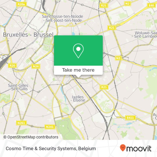 Cosmo Time & Security Systems map