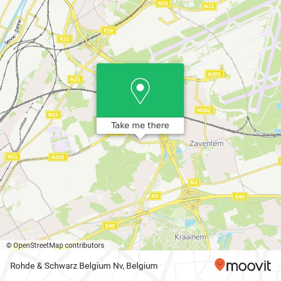 Rohde & Schwarz Belgium Nv map