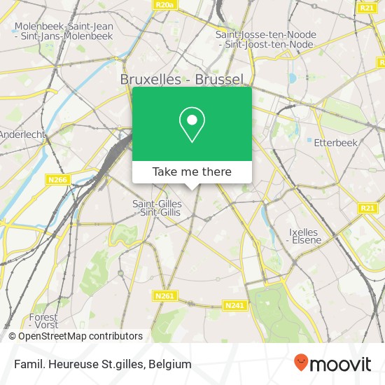 Famil. Heureuse St.gilles map