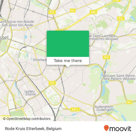 Rode Kruis Etterbeek plan