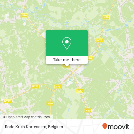 Rode Kruis Kortessem map