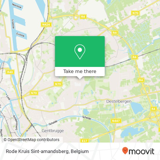 Rode Kruis Sint-amandsberg map