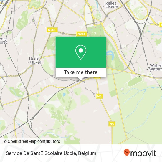 Service De SantÉ Scolaire Uccle map