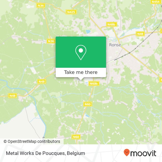 Metal Works De Poucques map