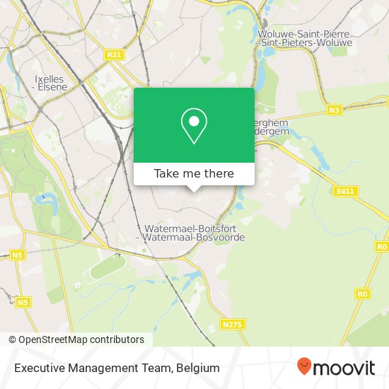 Executive Management Team map