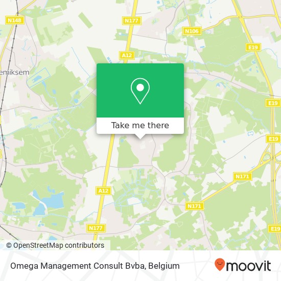 Omega Management Consult Bvba map