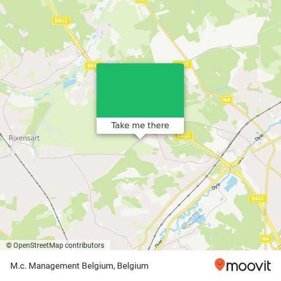M.c. Management Belgium map