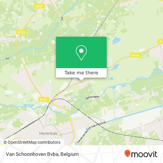Van Schoonhoven Bvba map
