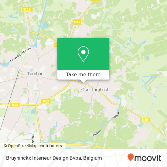 Bruyninckx Interieur Design Bvba map