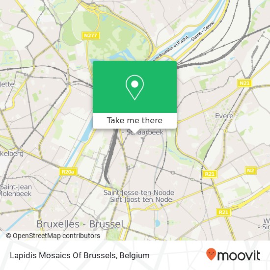 Lapidis Mosaics Of Brussels map