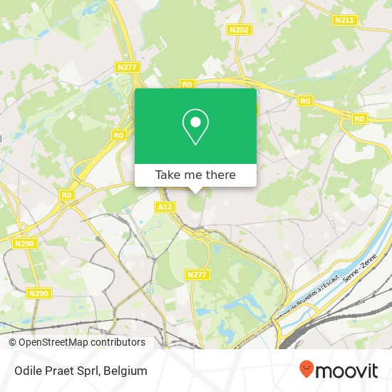 Odile Praet Sprl map
