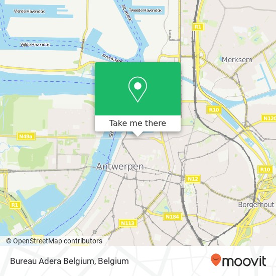 Bureau Adera Belgium map