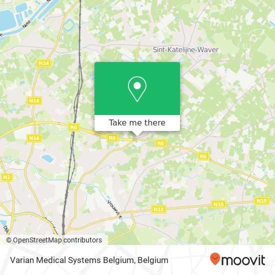 Varian Medical Systems Belgium map