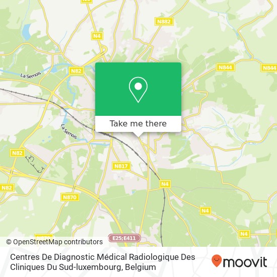 Centres De Diagnostic Médical Radiologique Des Cliniques Du Sud-luxembourg plan