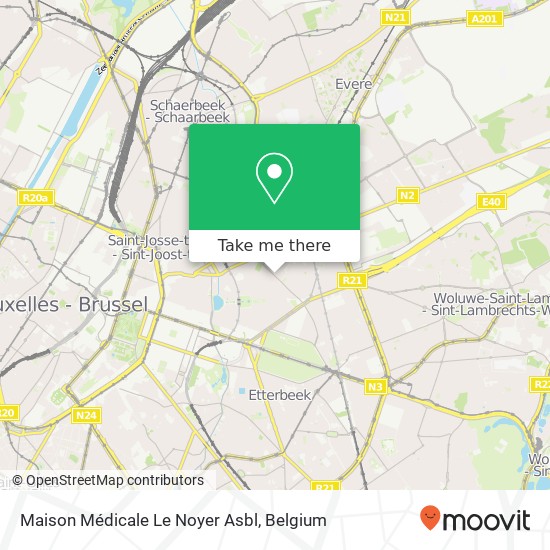 Maison Médicale Le Noyer Asbl map
