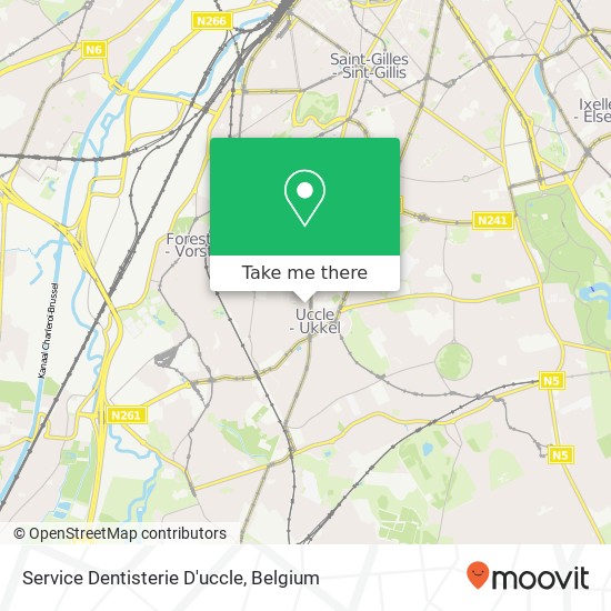 Service Dentisterie D'uccle plan