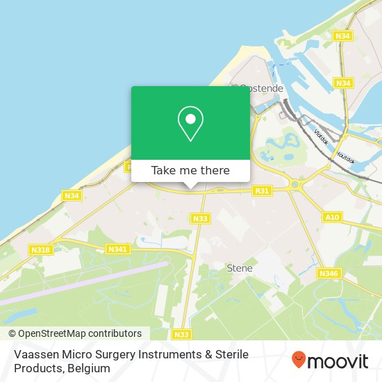 Vaassen Micro Surgery Instruments & Sterile Products map