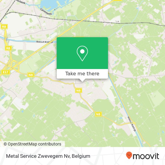 Metal Service Zwevegem Nv map