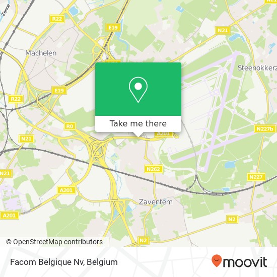 Facom Belgique Nv map