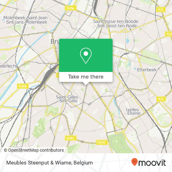 Meubles Steenput & Wiame map