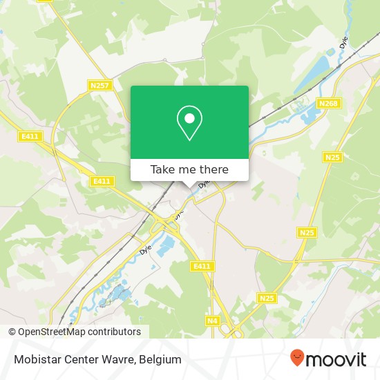 Mobistar Center Wavre map