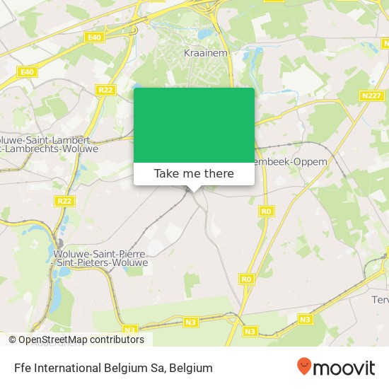 Ffe International Belgium Sa map