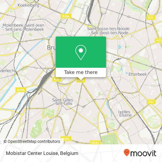 Mobistar Center Louise map