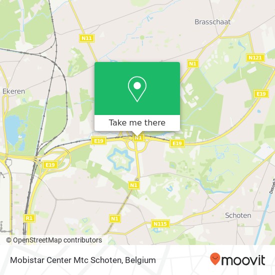 Mobistar Center Mtc Schoten map