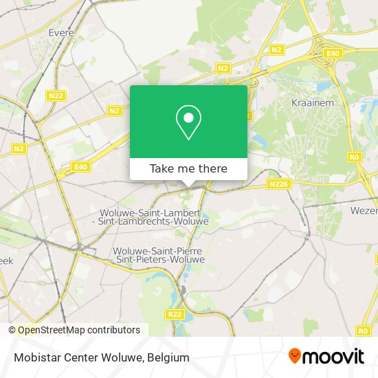 Mobistar Center Woluwe map