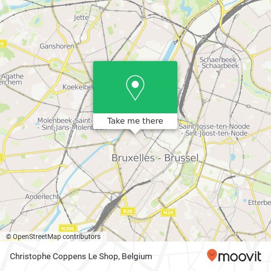 Christophe Coppens Le Shop map