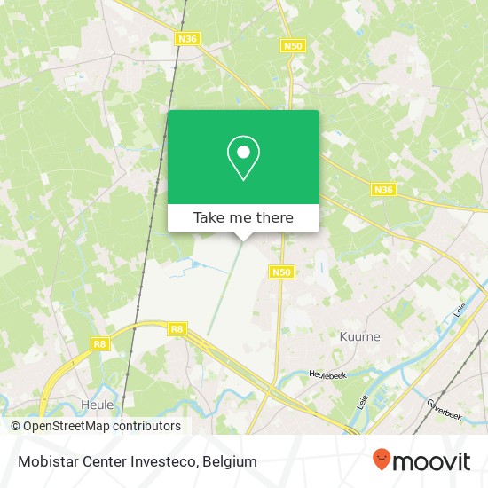 Mobistar Center Investeco map