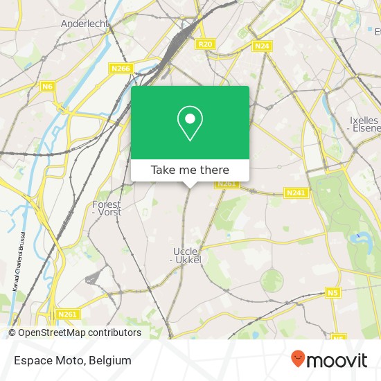 Espace Moto map