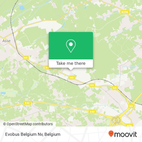 Evobus Belgium Nv map