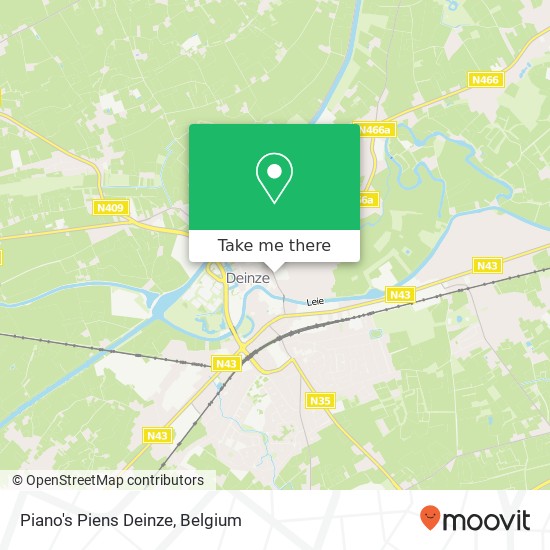 Piano's Piens Deinze map