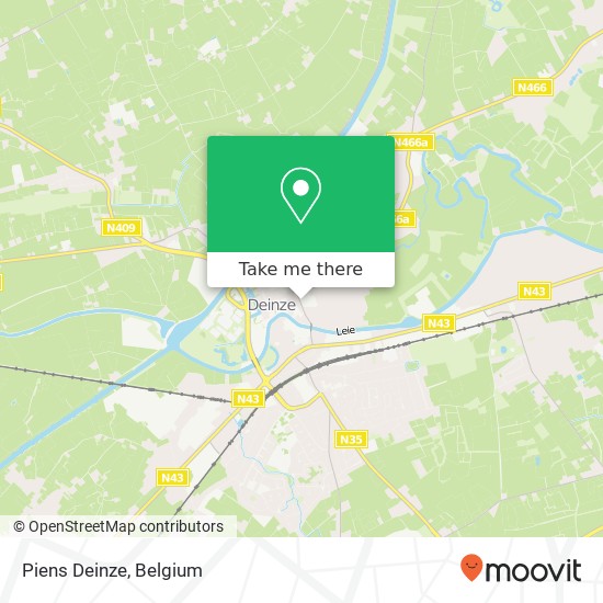 Piens Deinze map