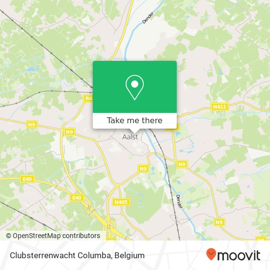 Clubsterrenwacht Columba map