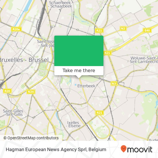 Hagman European News Agency Sprl map