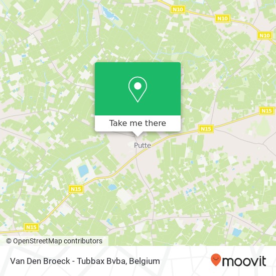 Van Den Broeck - Tubbax Bvba plan