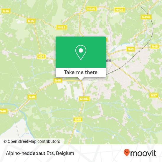 Alpino-heddebaut Ets map