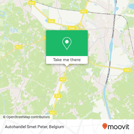 Autohandel Smet Peter map