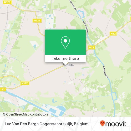 Luc Van Den Bergh Oogartsenpraktijk map