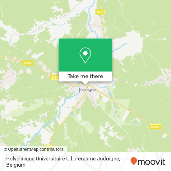 Polyclinique Universitaire U.l.b-erasme Jodoigne map