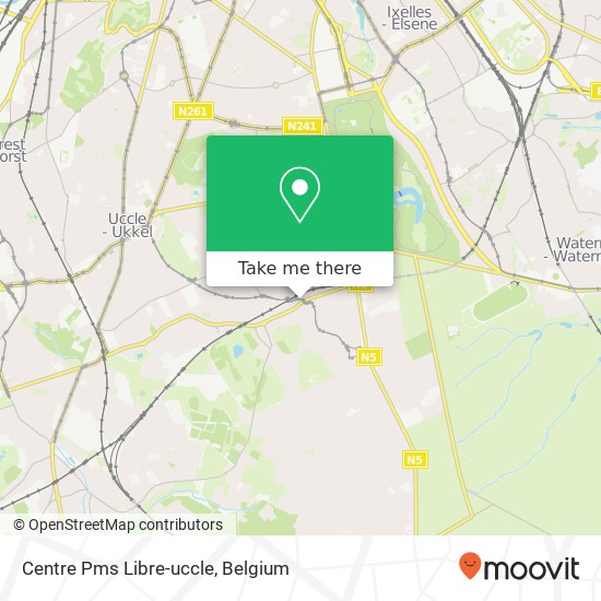 Centre Pms Libre-uccle map