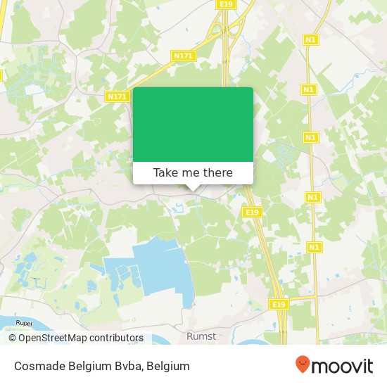Cosmade Belgium Bvba map