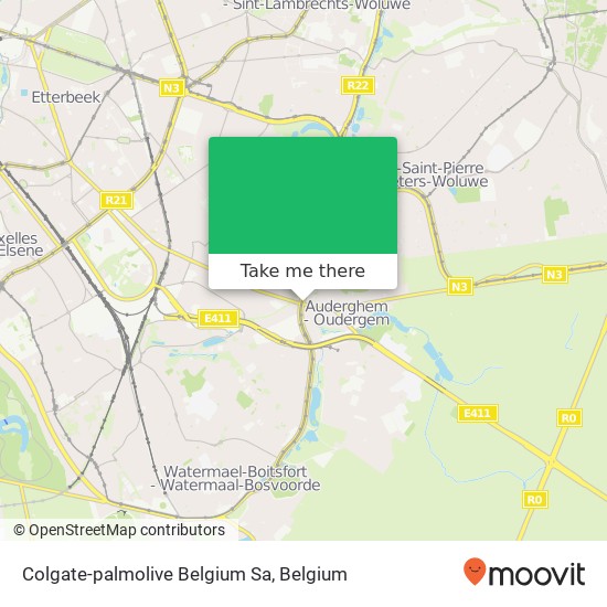 Colgate-palmolive Belgium Sa map