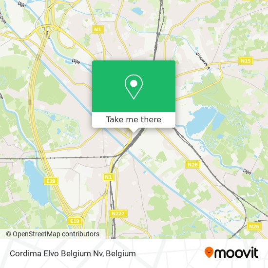 Cordima Elvo Belgium Nv map