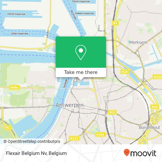 Flexair Belgium Nv map