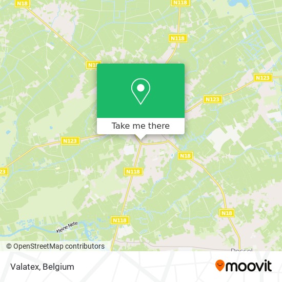 Valatex map
